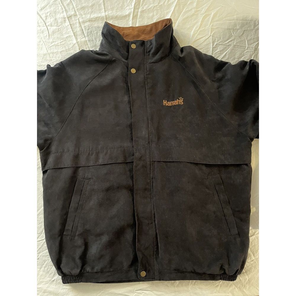 Harrah's Las Vegas Black Jacket Size Large Mens